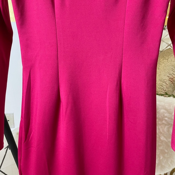 Pink zipper detail bodycon dress size S - Picture 6 of 8